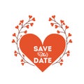 Save the date design Royalty Free Stock Photo