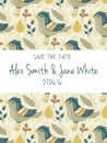 Save the date invitation card Royalty Free Stock Photo