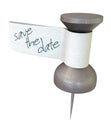 Save The Date Metal Thumbtack