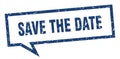 save the date speech bubble. Royalty Free Stock Photo