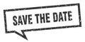 save the date speech bubble. Royalty Free Stock Photo