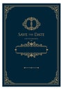 Save date template. Luxury premium wedding invitation