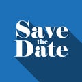 Save the Date vector lettering Royalty Free Stock Photo