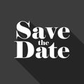 Save the Date vector lettering Royalty Free Stock Photo