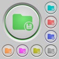 Save directory push buttons Royalty Free Stock Photo