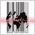 Save The Earth With Barcode Scanning Ecology Background Concept