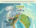 Save the Earth for the future of our children Royalty Free Stock Photo