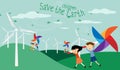 Save the Earth - Green energy for children