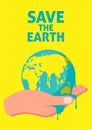 Save The Earth Poster Royalty Free Stock Photo