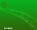 Abstract Green Save Earth Save Nature Save Environment Green World Environment Day Royalty Free Stock Photo