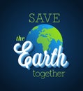 Save the Earth together. Royalty Free Stock Photo
