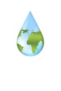 Save Earth/ Water Concept Royalty Free Stock Photo