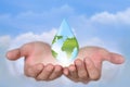 Save Earth/ Water Concept Royalty Free Stock Photo