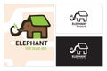 Save elephant house tree animal Royalty Free Stock Photo