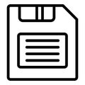 Save file editor icon, outline style