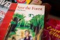 Save the Forest book by H.Q. Mitchell at the flea market.