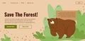 Save forest, donate and help animals and flora