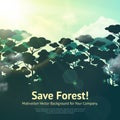 Save Forest Illustration