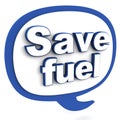 Save fuel Royalty Free Stock Photo
