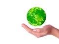 Save the green planet Royalty Free Stock Photo