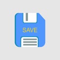 Save icon. icon related to UI elements. suitable for graphic design, web site, app, user interfaces, printable etc. flat icon Royalty Free Stock Photo