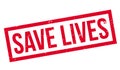 Save Lives rubber stamp Royalty Free Stock Photo