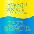 Save the lives of the Ukrainian people Royalty Free Stock Photo