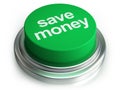 Save money button Royalty Free Stock Photo