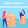 Save Money, Investment Flat Social Media Banner