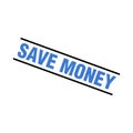 Save Money Letter Rubber Stamp Template Royalty Free Stock Photo