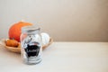 Save Money Thanksgiving day ideas, Savings, Thanksgiving on Budget. Glass mason jar piggy bank with dollars cash on