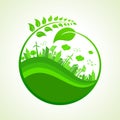 Save Nature Concept with Ecocity