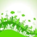 Save Nature Concept with Ecocity