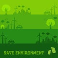 Save Nature Concept with Ecocity