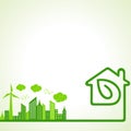 Save Nature Concept with Ecocity