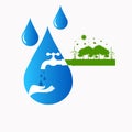 Save Nature Concept World Water Day Royalty Free Stock Photo