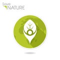 Save Nature Icon Royalty Free Stock Photo