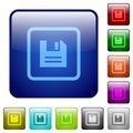Save object color square buttons