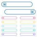 Save object icons in rounded color menu buttons