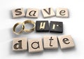 Save Our Date Royalty Free Stock Photo