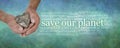 Save Our Planet Campaign Banner Word Tag Cloud Royalty Free Stock Photo