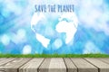 Save the Planet background. Earth Day, Ecology and Nature concepts. Royalty Free Stock Photo