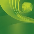 Save the planet concept green background