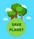 Save the planet, ecology, eco friendly Royalty Free Stock Photo