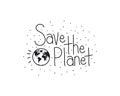 Save the planet label icon