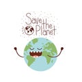 Save the planet label icon