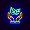 Save Plant Neon Sign