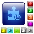 Save plugin color square buttons Royalty Free Stock Photo