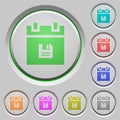 Save schedule data push buttons