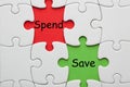 Save Spend Concept